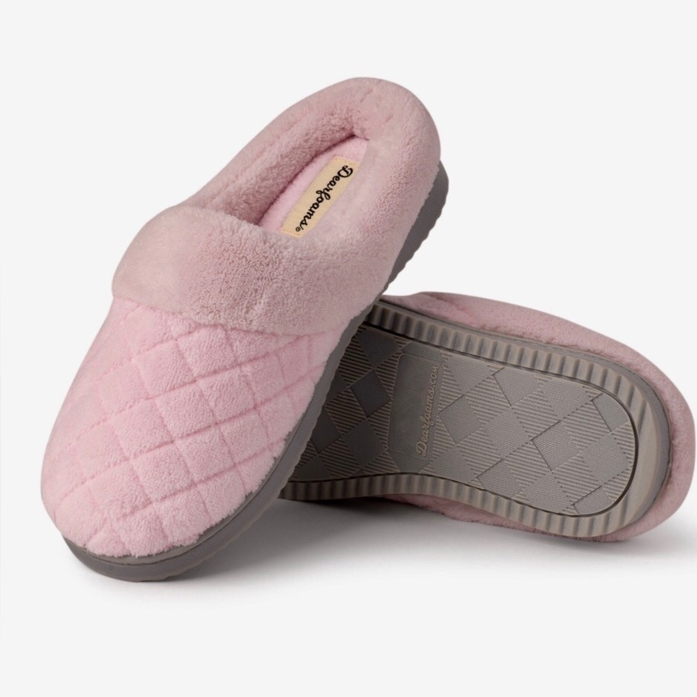Dearfoams Women's Libby Quilted Terry Clog Indoor/Outdoor Slipper